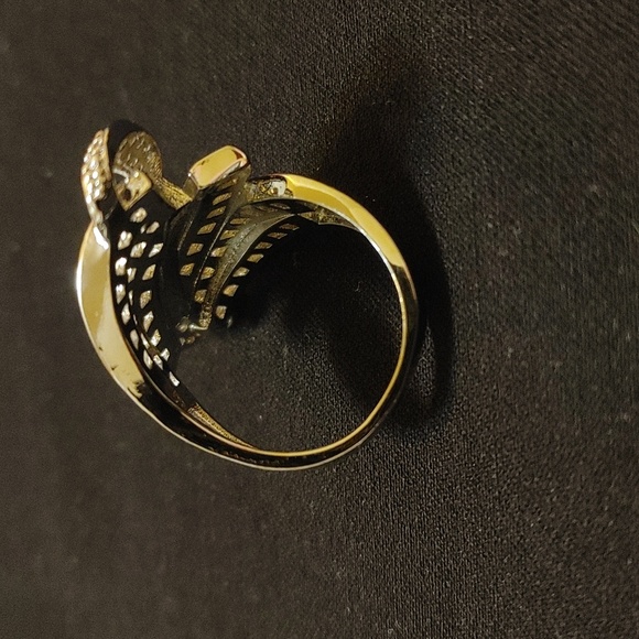 New cz. Statement sterling silver ring - Picture 10 of 11